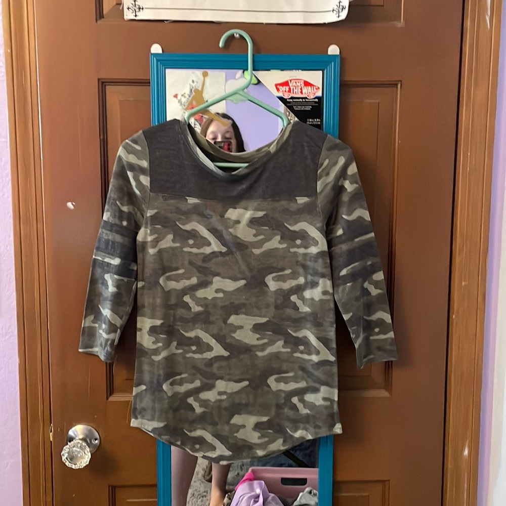 Camo long sleeve shirt